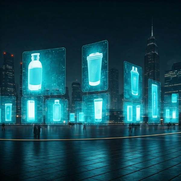 An image representing virtual billboards in the metaverse.